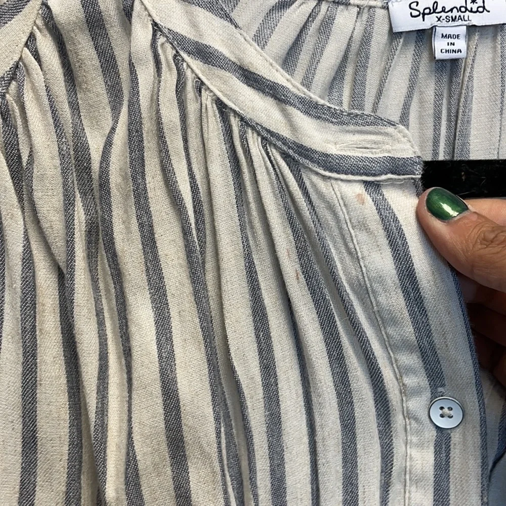 Splendid stripe button down - Picture 5 of 6
